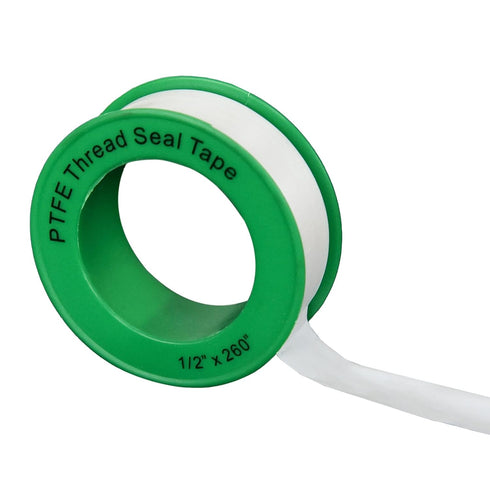5Rolls 1/2Inch Teflon Tape PTFE Thread Seal Tape for Plumbers Plumbing,Tape Plumber Tape for Shower Head Pipe White...