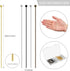 Waydress 500 Pcs 2 Inch Eye Pins for Jewelry Making Flat Head Pins 50 mm Brass Jewelry Making Supplies with Balls Earring Findings for Craft Brace...