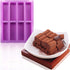 Silicone Granola Bar Mold, 2 Pack 8-Cavity Rectangular Nutrition/Cereal/Energy Bar Maker Molds for Chocolate Truffles Ganache Bread Brownie Cornbr...