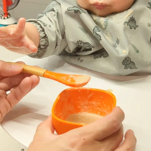 Avanchy Baby Bowls Silicone MINI Prep Bowl Set for Babies Kids Toddler for Feeding Food 4 oz, Black...