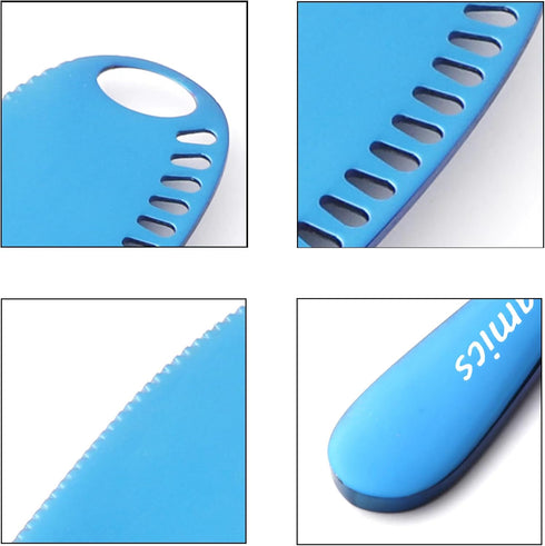 Chilamics Butter Knife Multifunctional Stainless Steel Butter Spreader for Bread Smear Butter, Jam, Peanut Butter, Blue...
