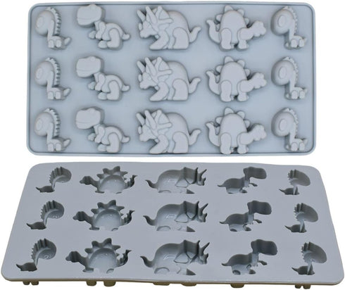 Dinosaur Candy Melt Silicone Mold (Molds) - Chocolate, Fondant, Baking (3D) - Bite-Sized Treats - Cake Decorating Mould...