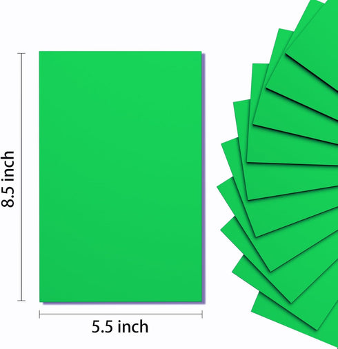 Do²ping Dark Green Foam Sheets Crafts, 8.5x5.5 Inch Eva Craft Foam Paper for Crafts Project Classroom Scrapbook DIY Cosplay (Dark Green-10 Sheets)...