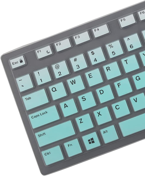 Keyboard Cover Skin for Dell KM636 KB216 KB216t KB216d KB216p Wired & Wireless Keyboard, Dell Optiplex 5250 3050 3240 5460 7450 7050, Dell Inspiro...