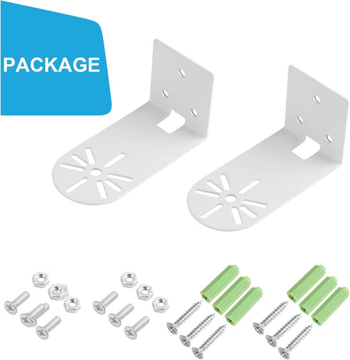 2Pack Adhesive Metal Wall Mount for Google Nest Indoor 2nd Generation Security Cam Wired, No Drilling VHB Stick On or Screw Install, Two Ways Inst...