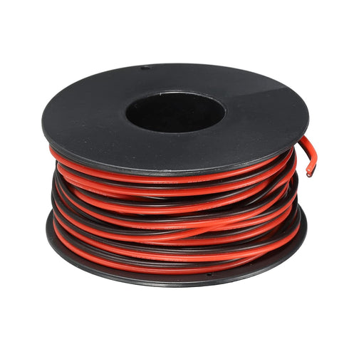 MECCANIXITY 26 Gauge Wire 2 Conductor Parallel Silicone Wire 26AWG Stranded Wire Electrical Wire Tinned Copper Wire Spool 10m/33ft for LED Strip E...