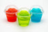 Golden Apple, 7oz-50sets Clear Plastic Dessert Cups, Parfait Cups with Dome lids No Hole...