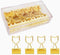 Gold Binder Clips Small, Cat Shaped 3/4-Inch Medium Gold Paper Clips for Office Decor Supplies (12pcs)...