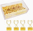 Gold Binder Clips Small, Cat Shaped 3/4-Inch Medium Gold Paper Clips for Office Decor Supplies (12pcs)...