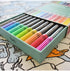 eatsleepdoodle Artist Set of 20 Original Doodle Wash-Out Fabric Marker Set - Double-Ended Felt Tips in Handy Storage Box...