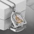 HZMAN Vintage Stainless Steel Tibetan Amitabha Buddha Pendant Mala Prayer Buddhist Necklace Lucky Amulet...