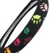 Embroidered Cute Steering Wheel Cover for Women Ladies,Stitched Paws Claws,Sweat Absorb,Universal Size 15.2",Black (FXP-PAW02)...