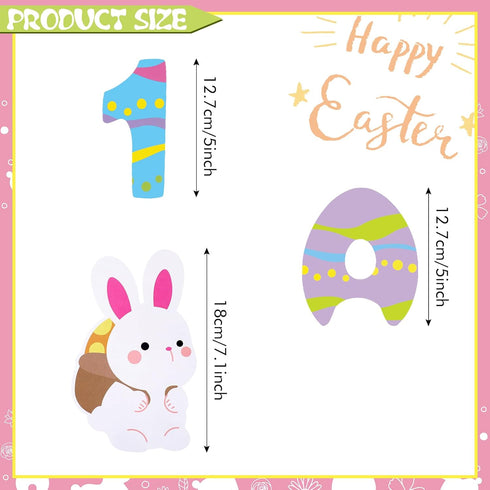 Tenare 133 Pcs Bulletin Board Letters Rabbit Alphabet Cutouts Numbers Set 110 Uppercase Poster Board Letters 23 Symbols ABC Letters for Classroom ...