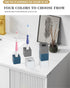 Sleek Mini Ceramics Toothbrush Holder Stand for Bathroom Vanity Countertops, Mini Ceramics Toothbrush Holder Stand (White)...