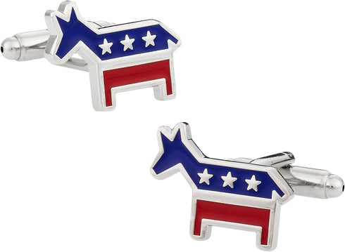Democrat Donkey Cufflinks with Presentation Box...