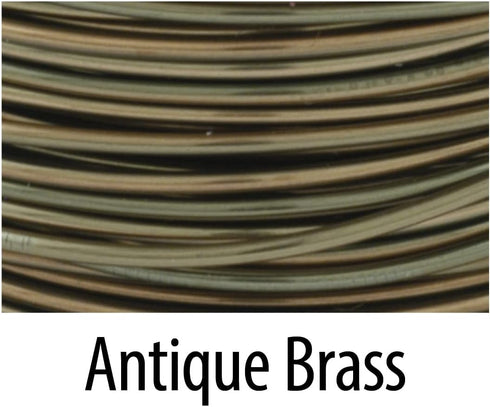 Artistic Wire, 26 Gauge Tarnish Resistant Colored Copper Craft Jewelry Wrapping Wire, Antique Brass Color, 30 yd...