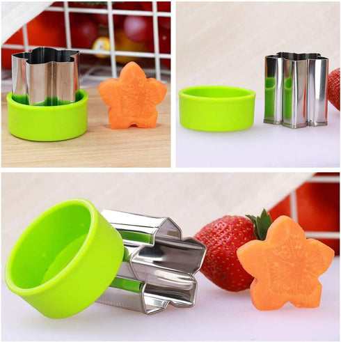 Sandwich Cutter Set, Including 4 Sandwich Cutters Shaped Like Dinosaur, Star and Heart and 8 Vegetable Cutters, Suitable For Children...