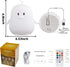 WHA&DARREN Penguin Night Light for Kids, Children Lamp Portable Rechargeable Silicone Baby Night Light, Remote Controlled Children's Animal Lamp K...