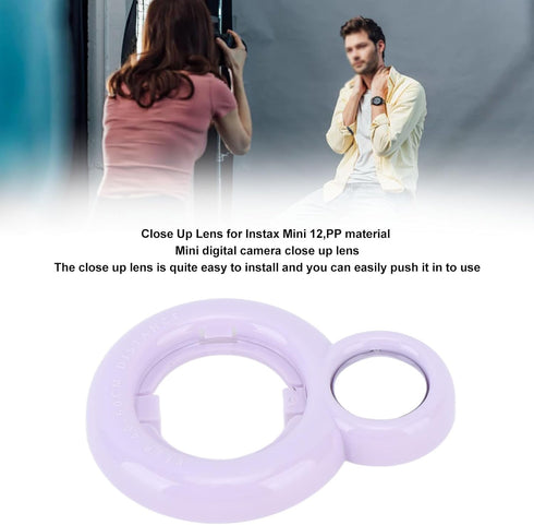 Close Up Lens for Instax Mini 12, Colorful Mini Camera Selfie Lens with Selfie Portrait Mirror, Close Up Photography Lens ()...