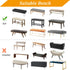 YISUN Jacquard Dining Bench Covers, Stretch Washable Removable Bench Slipcover, Rectangle Bench Seat Protector Cover for Dining Rooms, Living Room...