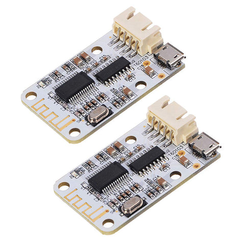 HiLetgo 2pcs PAM8403 3W+3W Wireless Bluetooth 4.0 Module Micro USB Power Supply 2x3W Bluetooth 4.0 Audio Receiver Digital AMP Amplifier Board Blue...