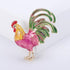 Cute Rooster Lapel Brooch Pin for Women Girls Gold Plated Cock Chicken Hen Farm Animal Enamel Pins Clip Sweater Coat Backpack Brooches Pins Fashio...