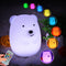 Bear Night Lights for Kids, Bedside lamp for Children, Baby Nursery Light - Break Resistant/Eye Caring/Adjustable Brightness Color/Time Setting/Gi...