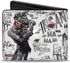 Buckle-Down Wallet Joker Brilliant-twisted-insane-mad Psycho Pose/cards Accessory...