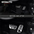 Non-Slip Foot Pedal Pads Compatible with Wrangler JL 2018-up/Gladiator 2019-up,at No Drilling Aluminum Brake and Accelerator Pedal Covers...