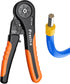 Preciva Hexagonal Ferrule Crimping Tool, AWG 28-7(0.08-10mm²) Crimper Plier Adjustable Ratcheting Wire Crimping Tool...
