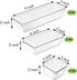 6 Pcs Clear Drawer Organizer Set, 3 Size Acrylic Drawer Storage Trays, Storage Tray for Makeup, Kitchen, Gadgets, Office...
