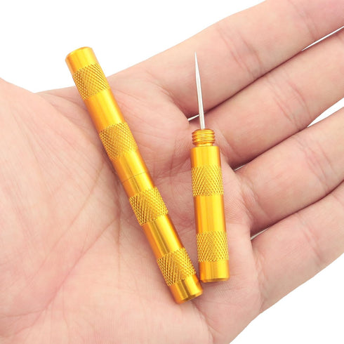 2PCS Airbrush Cleaning Squeegee Embossing Squeegee Needle Stainless Steel Airbrush Needle Sharp Mini Flaring Awl Handmade Cowhide Leather Airbrush...