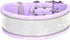 Rhinestone Dog Collar, Dazzling Sparkling Soft Comfortable Reflective Large Dog Collar Crystal Diamond Collar for Small Medium & Large Dogs (M, Pu...