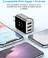 Upgraded USB Wall Charger, Charging Block 3.1A 3-Port 2-Pack UL Certified USB Plug Cube Compatible for iPhone 11/Xs/XS Max/XR/X/8/7/6/Plus,iPad Ai...