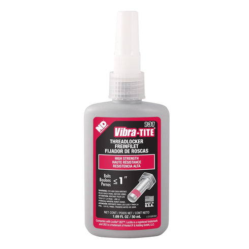 Vibra-TITE - 13150 131 Permanent Strength Anaerobic Threadlocker, 50 ml Bottle, Red...