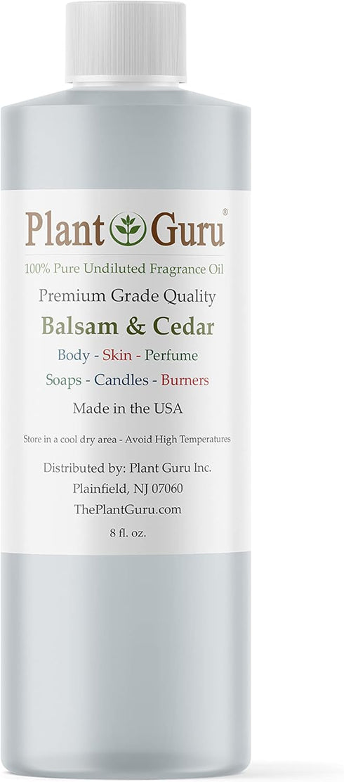 Balsam and Cedar Fragrance Oil 8 fl. oz. Scented Oil for DIY Soap Making, Candles, Bath Bombs, Body Butters. Used in Aromatherapy Diffusers, Burne...