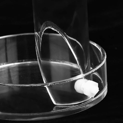 Shrimp Feeding Tube and Dish, Acrylic Transparent Aquarium Feeder Shrimp Feeder Tube Tray with Suction Cups Tube Feeding Dish Tray for Fish Tank A...