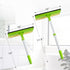 Window Squeegee for Home,2 in 1 Squeegee Window Cleaner with 18" Long Handle,Sponge Car Window Squeegee for Gas Station, Glass,Shower,Outdoor High...