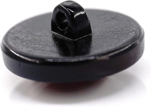 20 pcs Beveled Cut Glass Shiny Red Sewing Shank Buttons for Coats -25mm -1"...