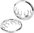 1 Pair Front Chrome Motorcycle Flame Speaker Grill Accent Trim Cover for Harley Touring Electra Street Glide Ultra Limited & Trike 2014-2023...