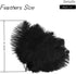 Shekyeon Black 10-12inch 25-30cm Ostrich Feather Home Decoration DIY Craft Pack of 10...