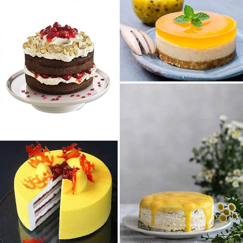 2pcs 6 Inch Silicone Cake Pan for Baking, Round Cake Molds Silicone Baking Pan Non-Stick Quick Release Suitable for Cheesecake Chocolate Cake Brow...