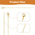 Qianyu 12 Pieces Necklace Chains for Jewelry Making with Lobster Clasp Gold and Silver Plated DIY Jewelry Charms Round Link Snake Necklace Chains ...