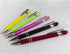 Retractable Ball Point Pens with Stylus Tip Medium Point Soft Touch Metal Matt Wine Red Barrel Black Ink 10 Count...