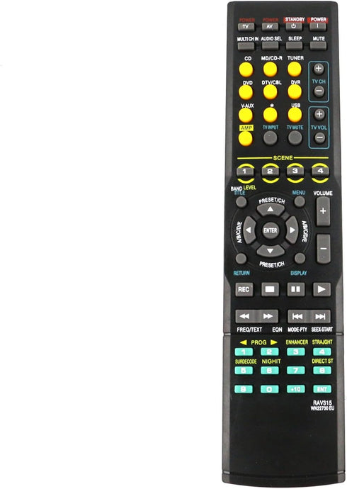 RAV315 Replace Remote Control fit for Yamaha AV Receiver Home Audio RX-V461 RX-V561 377 640 WN22730 EU RAV311 HTR-6040 HTR-6050 HTR-6230...