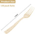Goodluck 150 Pack Gold Glitter Plastic Forks, Heavy Duty Gold Glitter Forks Disposable, Gold Glitter Plastic Cutlery Perfect for Weddings, Parties...