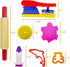 FRIMOONY Plastic Dough Tools, Various Animal Molds, Rolling Pins, for Creative Dough Cutting, 45 PCS...