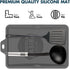 Silicone Spatula Mat for Ladle, Serving Spoon Drip Pad & Grill Utensil Holder for Kitchen, Stovetop, Cooking & Countertop, Heat-Resistant, BPA-Fre...