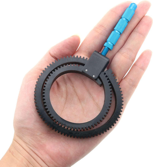 Follow Focus Zoom Lever 2PCS Adjustable Manual Flexible Focus Gear Ring Belt and Handle for DSLR Camera Zoom Lens...