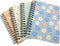 ALIMITOPIA 4 Pack Small Spiral Notepad Journal,Wirebound Ruled Sketch Book Notebook Diary Memo Planner,A6 Size(5.7X4.1) & 80 sheets (Flower B)...